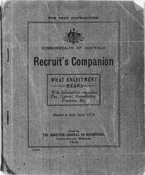 The Recruit's Companion booklet